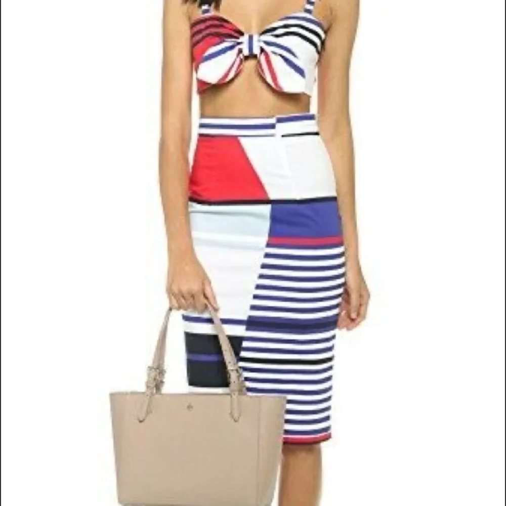 Tory Burch Beige Saffiano leather Tote